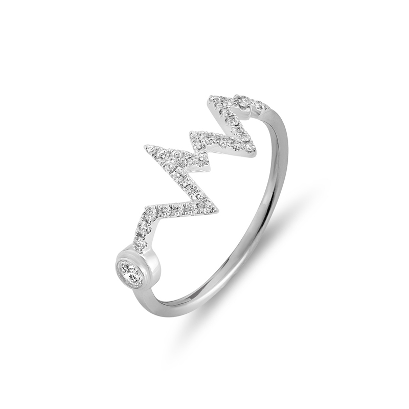 18K White Gold Diamond Ring