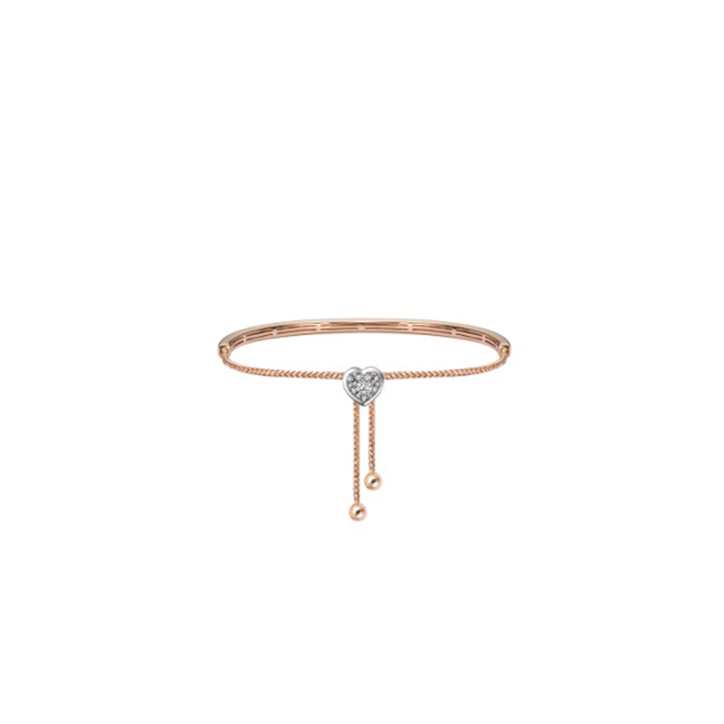 18K Rose Gold Diamond Bracelet