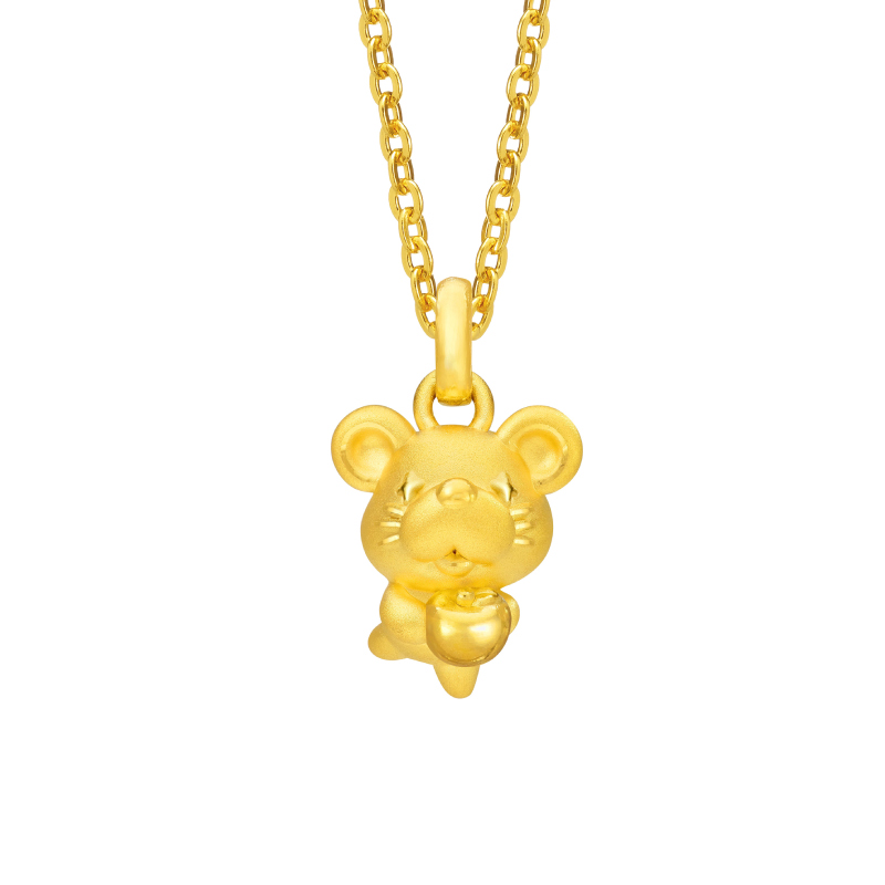 Fine Gold Rat Pendant