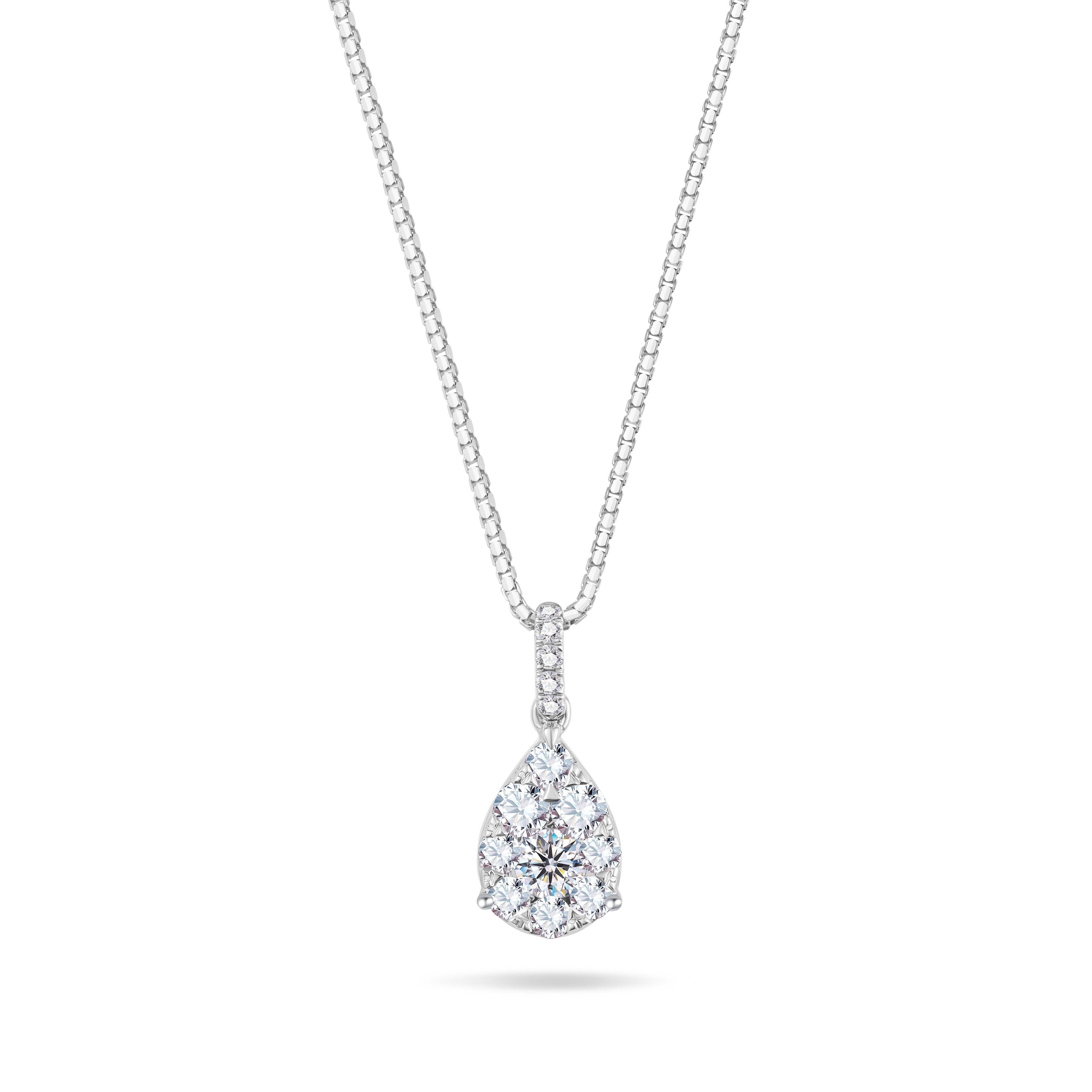 The Spotlight Collection 18K White Gold Diamond Pendant