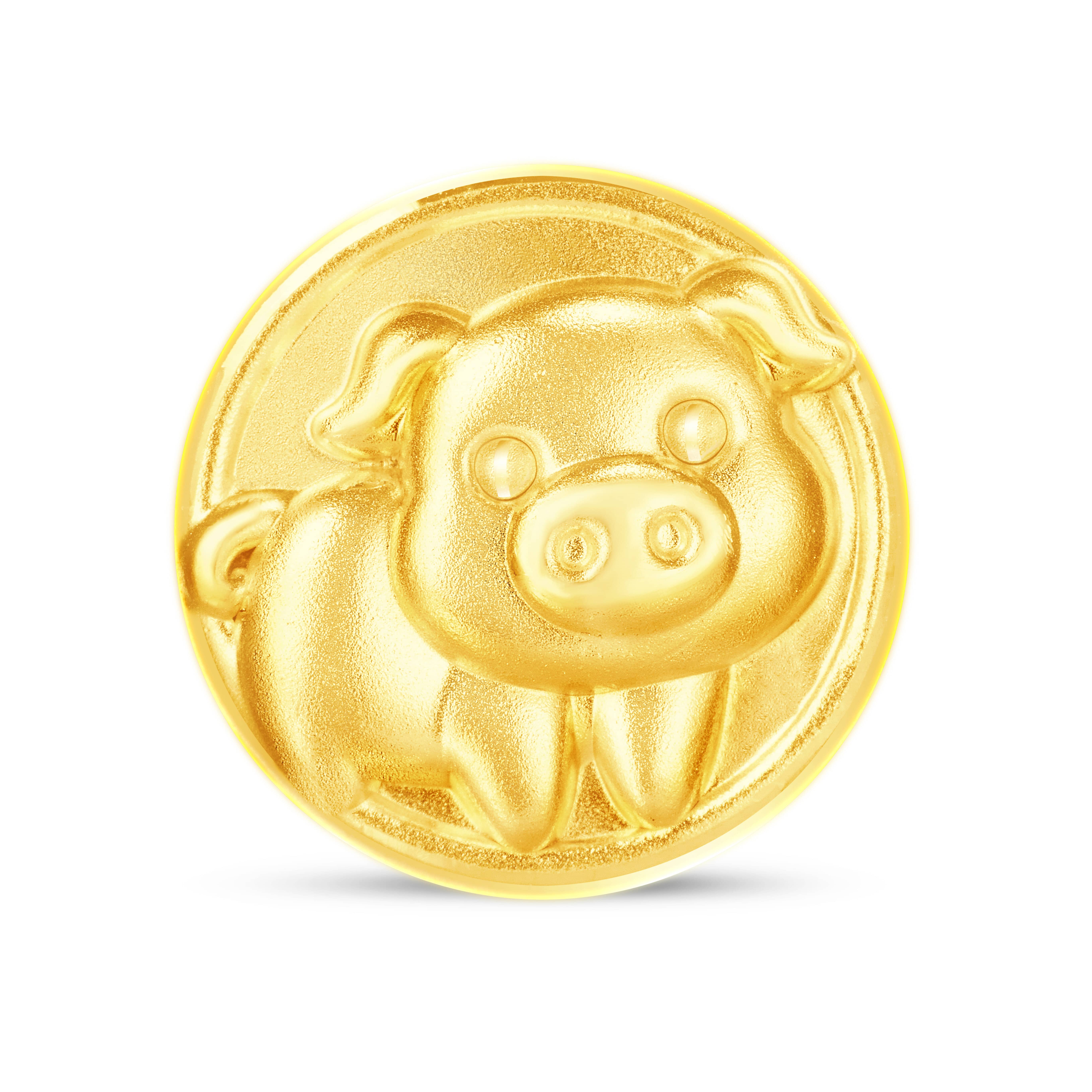 Pig - Fine Gold Charm