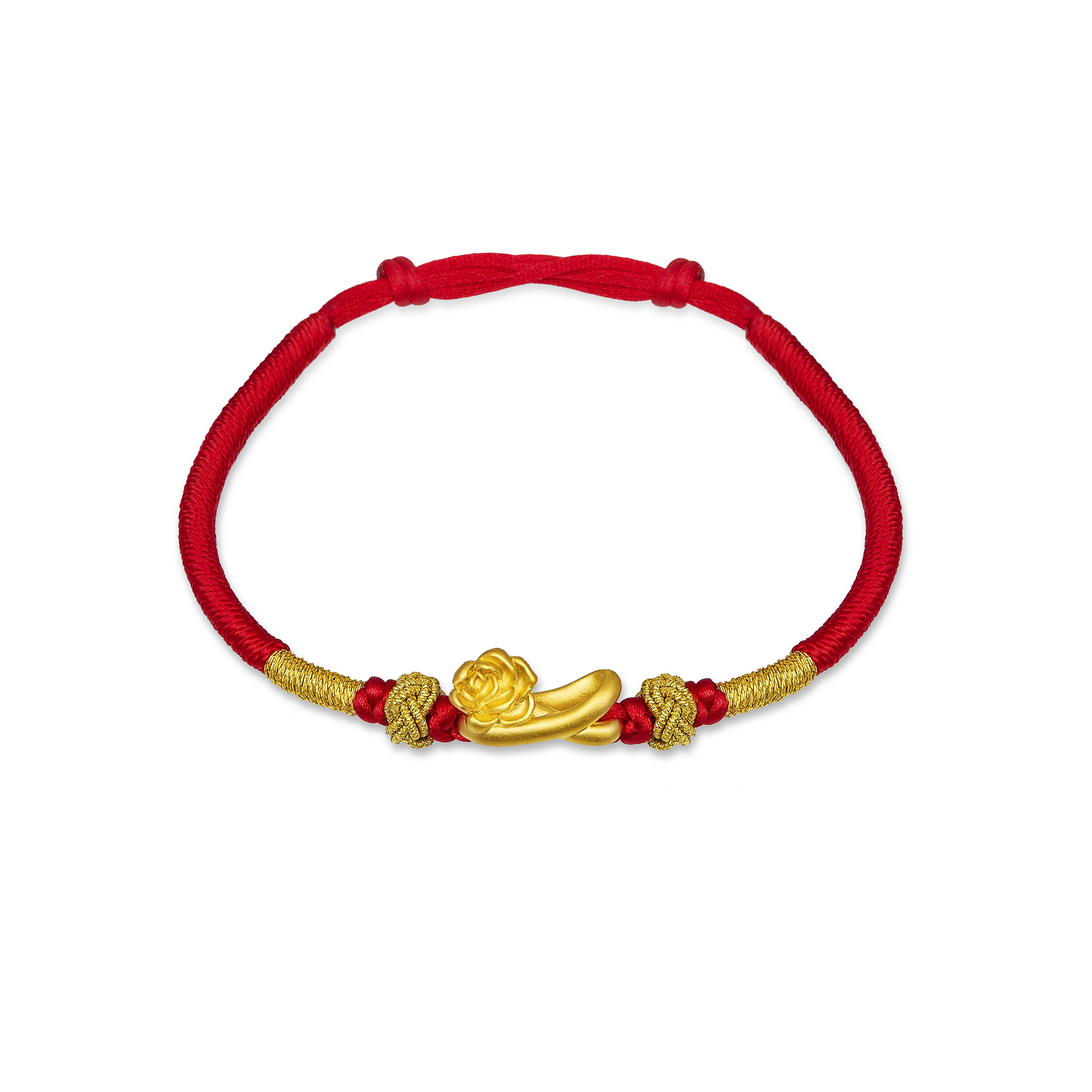 Fine Gold Pendant with Bracelet - Rose