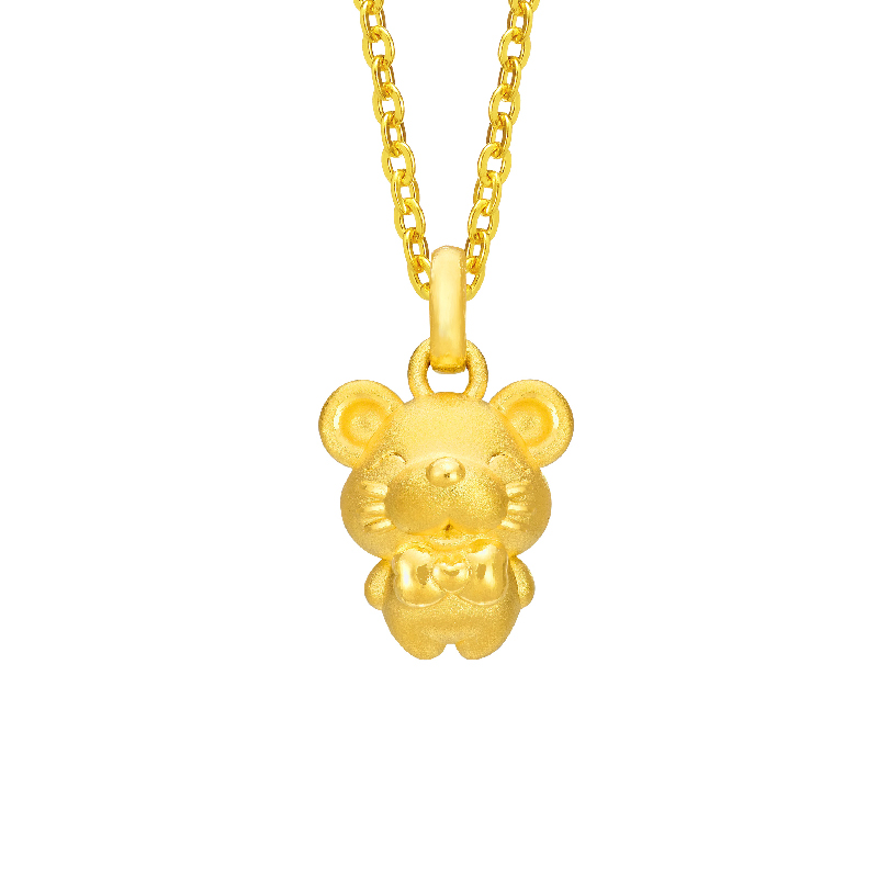 Fine Gold Rat Pendant