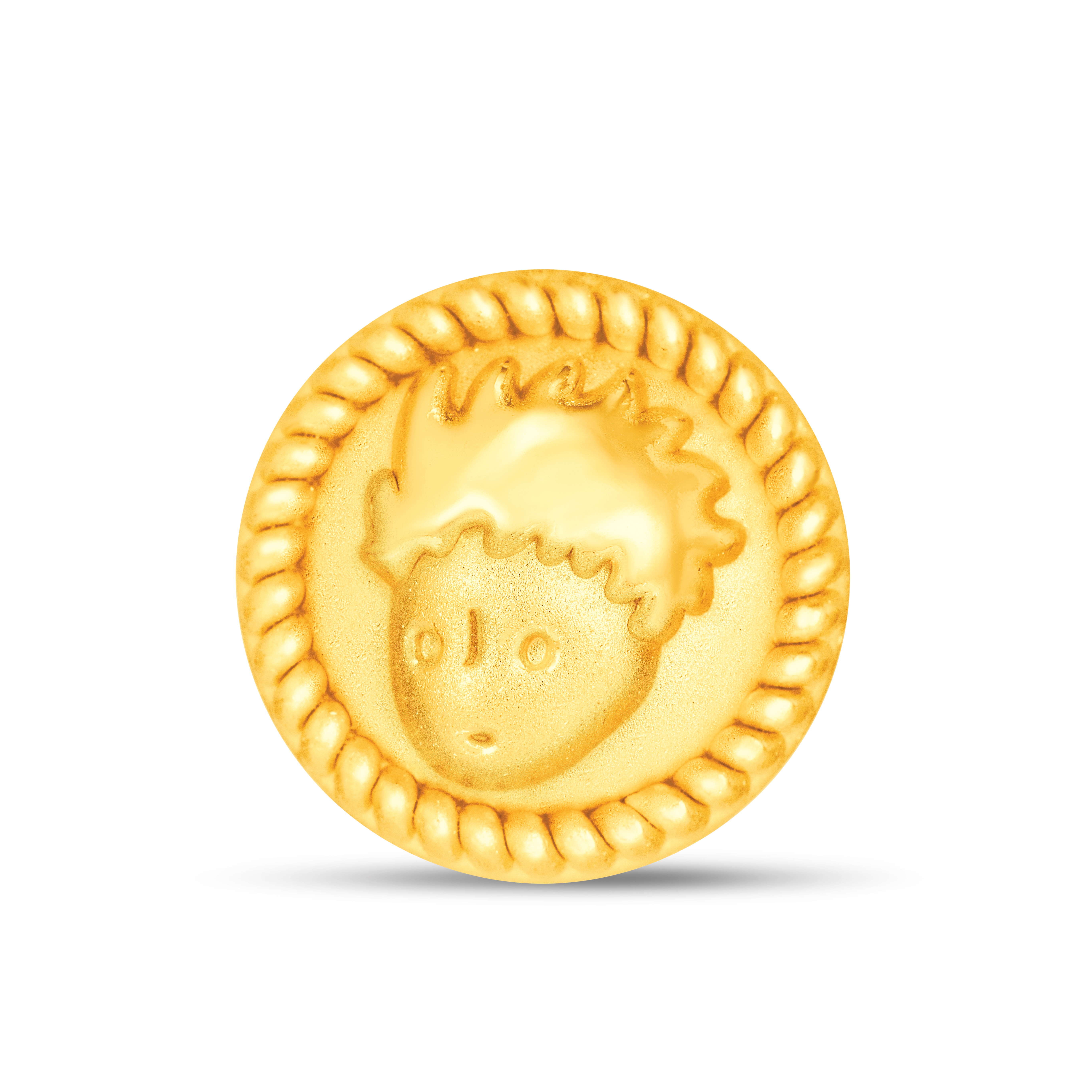 Don Mak Special Edition Fine Gold Charm - Le Petit Prince and Egg Tart