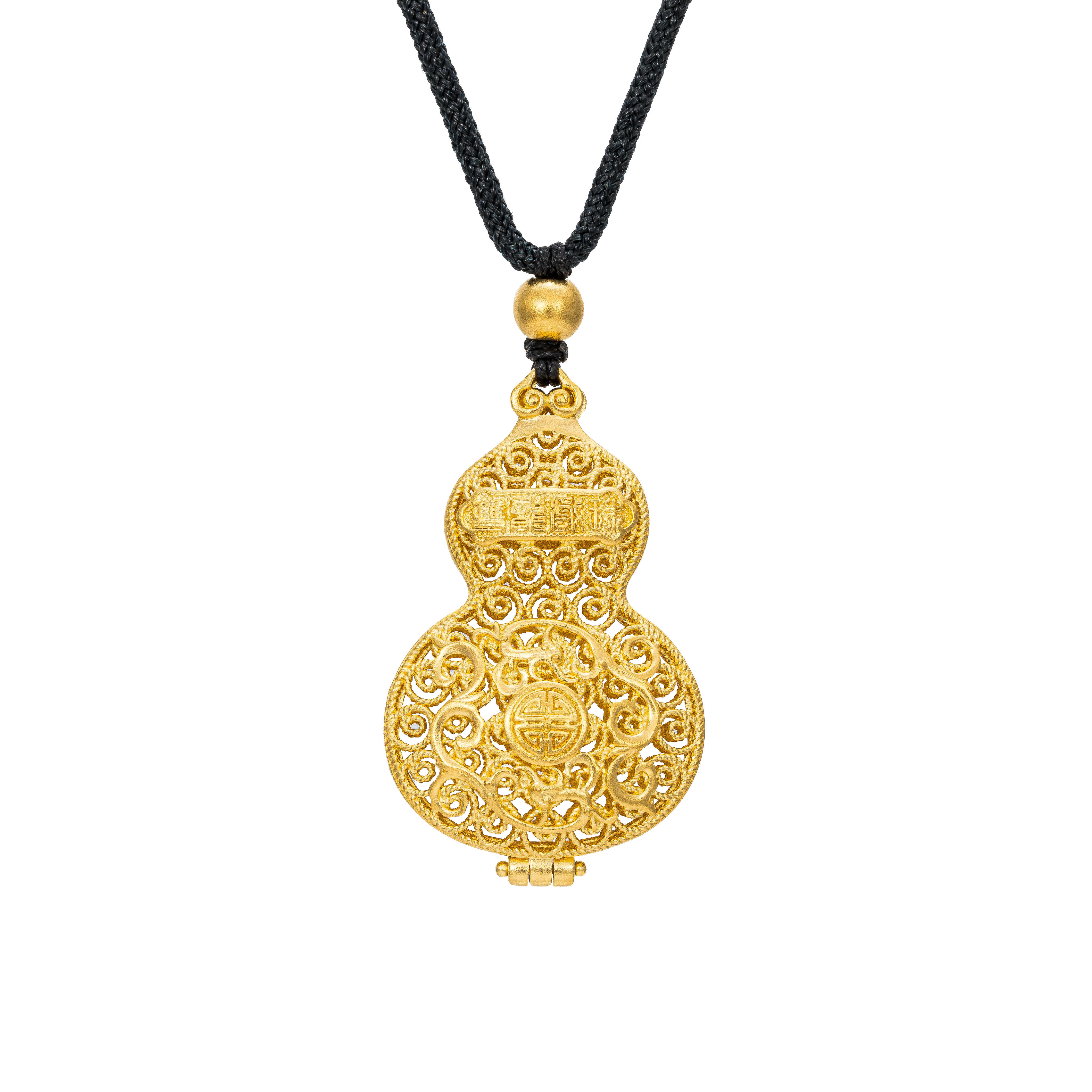Antique Gold Collection Fine Gold Pendant - Gourd shape