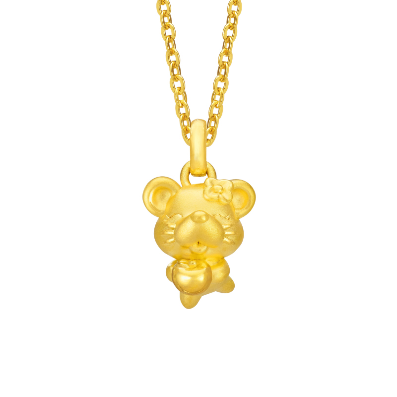 Fine Gold Rat Pendant