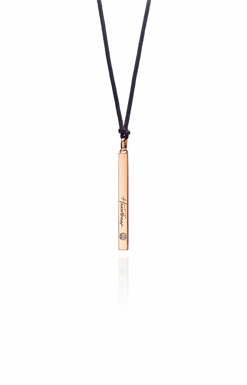 18K Rose Gold Diamond Pendant