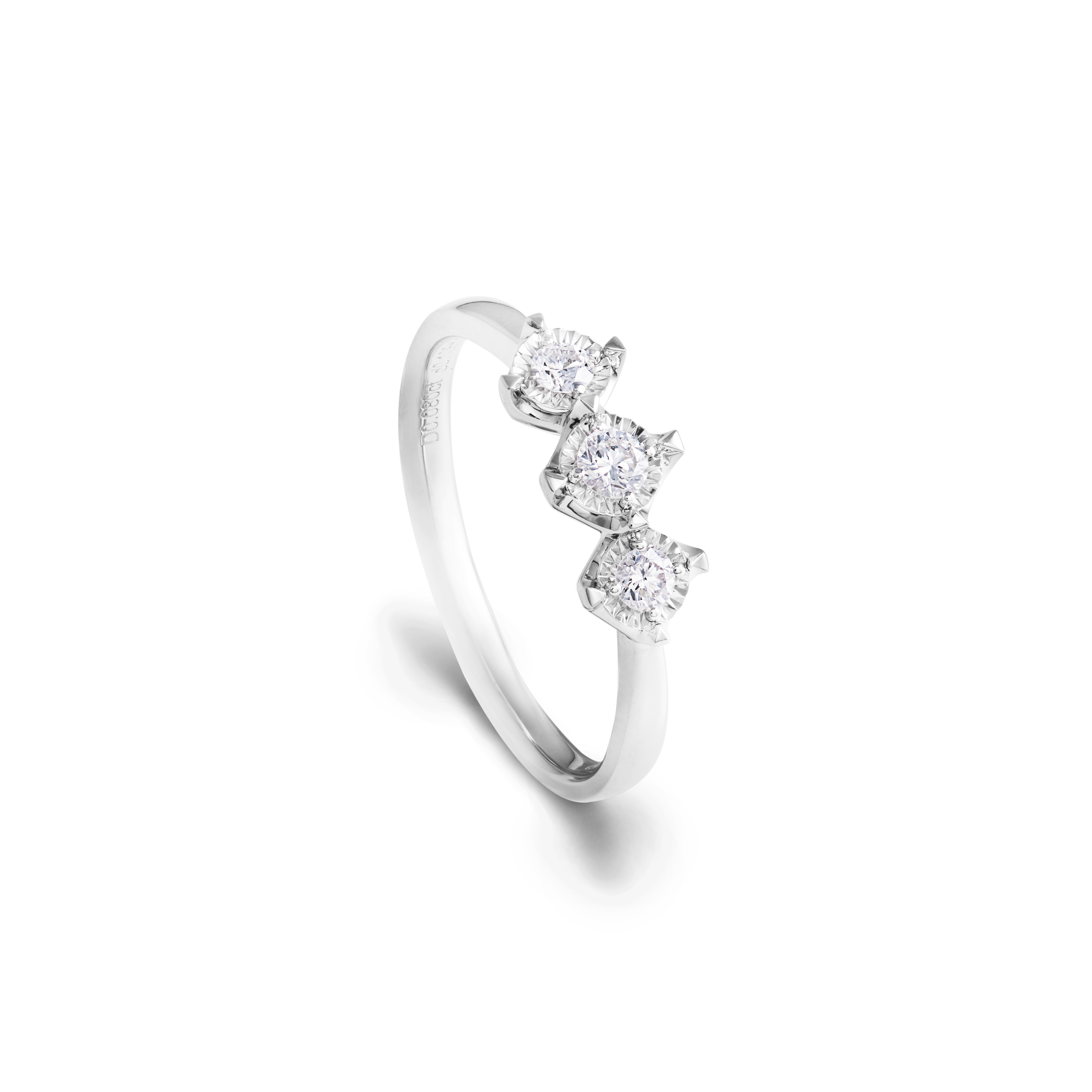 Flare Collection 18K White Gold Diamond Ring