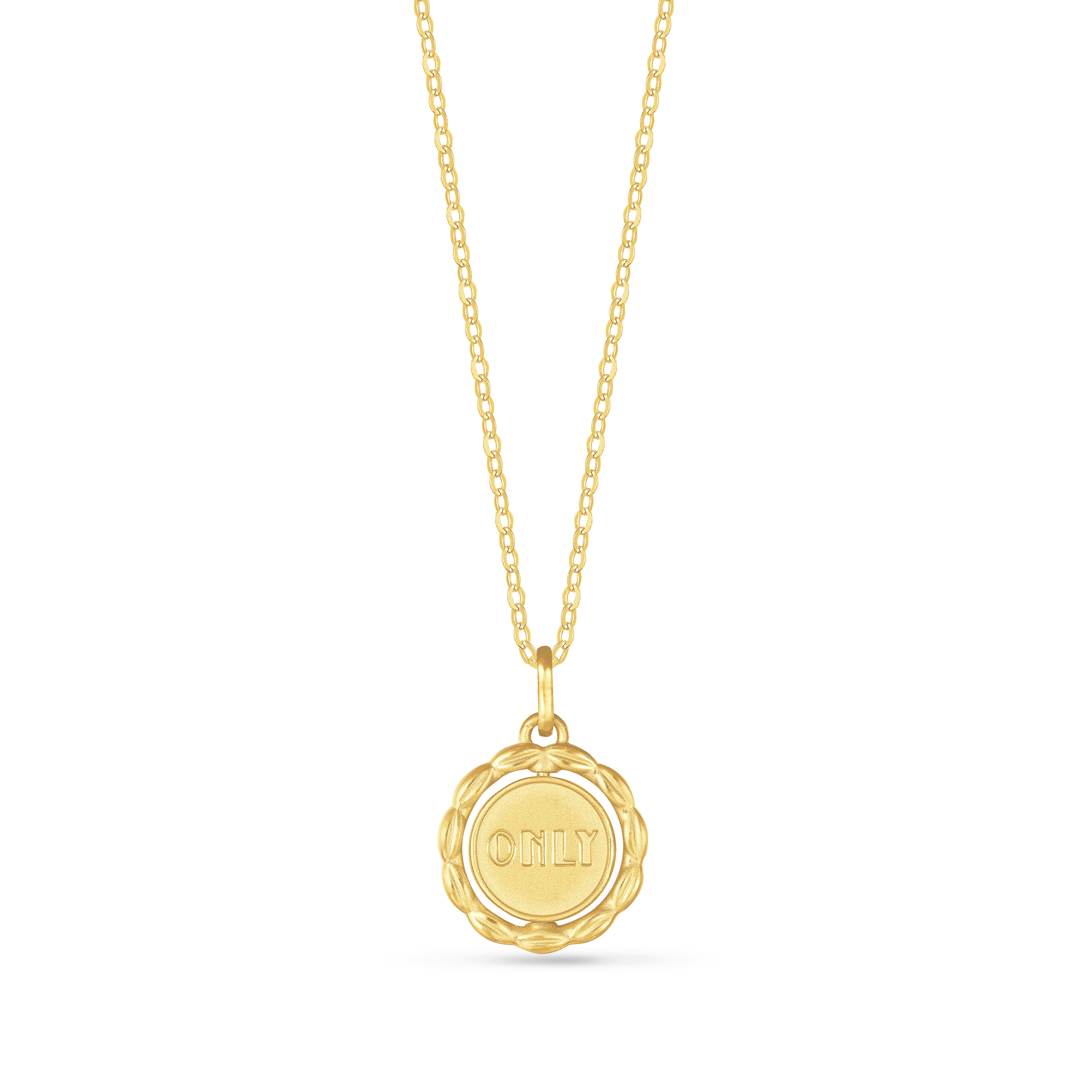 Fine Gold Pendant -Le Petit Prince and Rose (without Necklace)