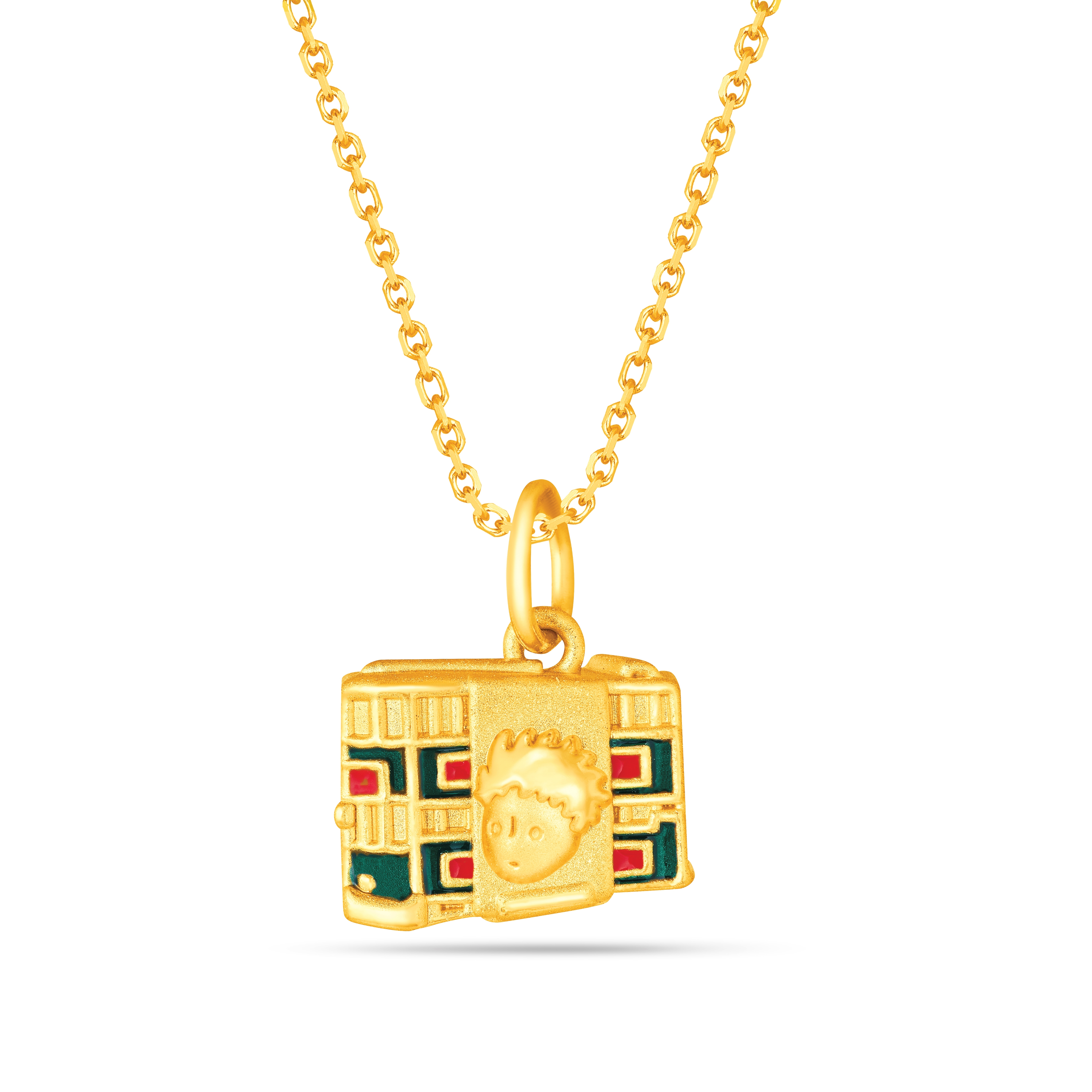 Don Mak Special Edition Fine Gold Charm with Enamel - Tramcar