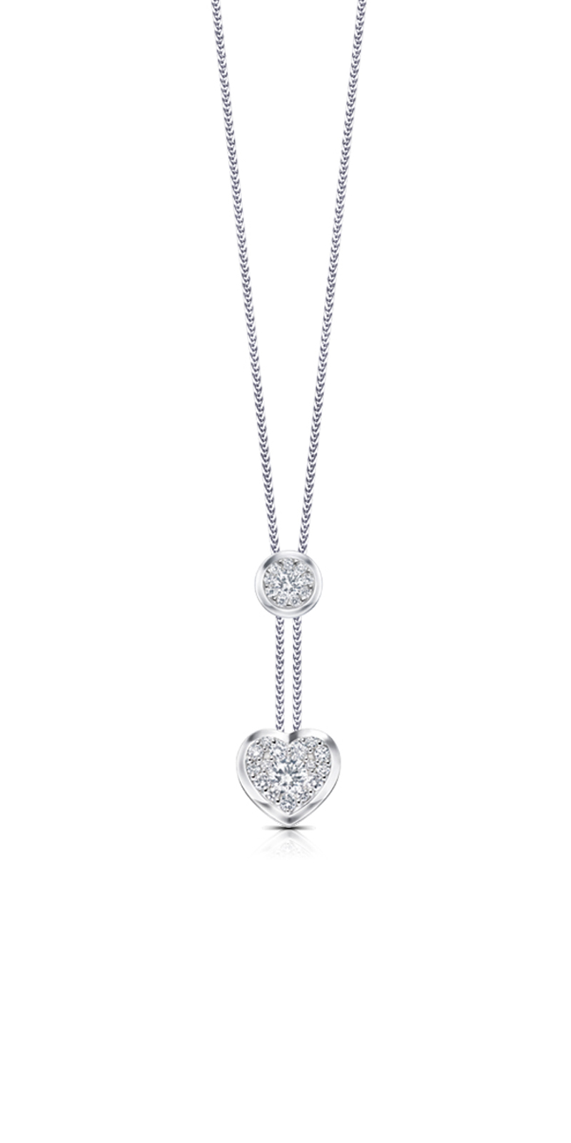 18K White Gold Diamond Necklace