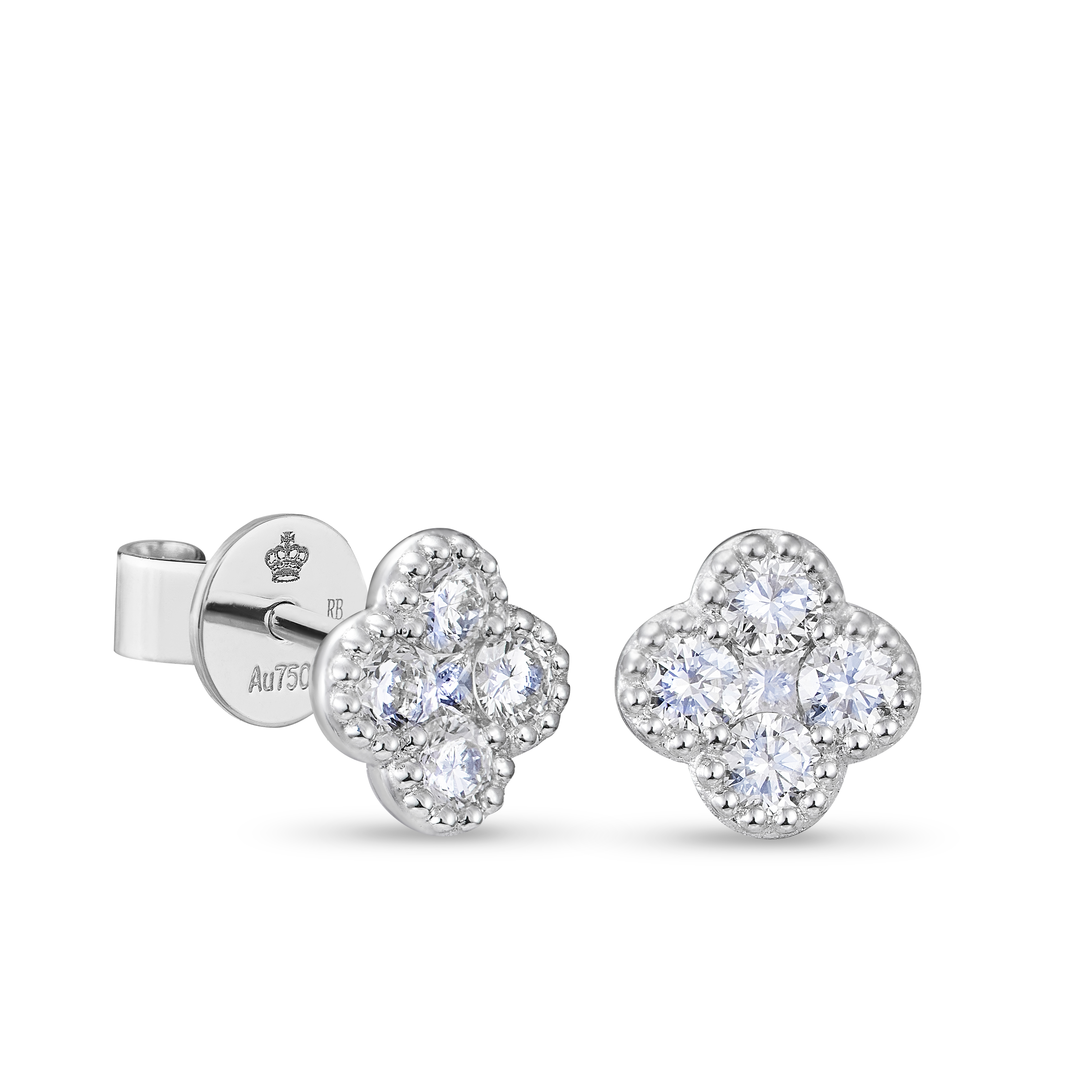 The Spotlight Collection 18K White Gold Diamond Earrings