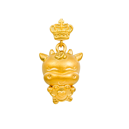 Fine Gold Ox Pendant - Ru Yi