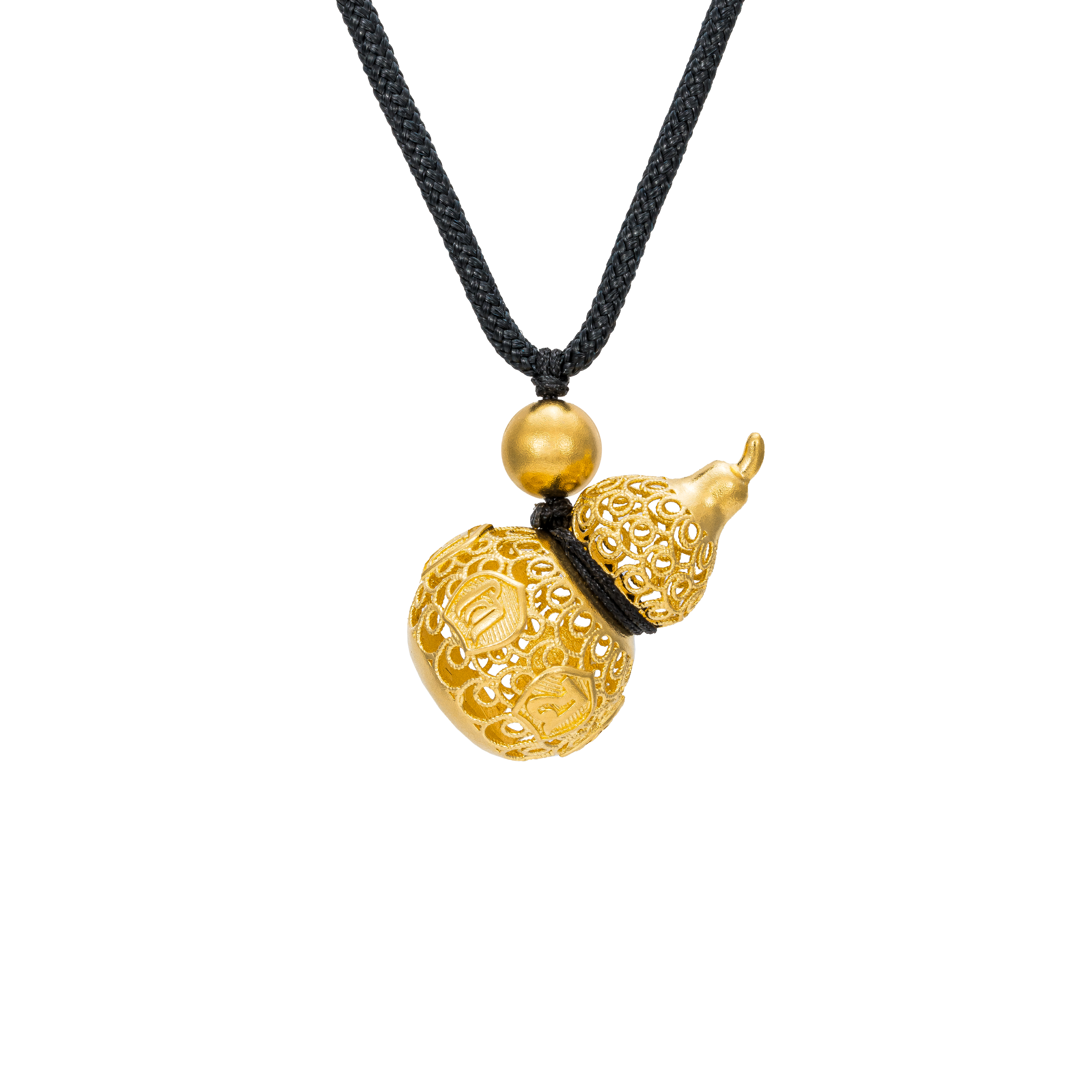 Antique Gold Collection Fine Gold Pendant - Gourd shape