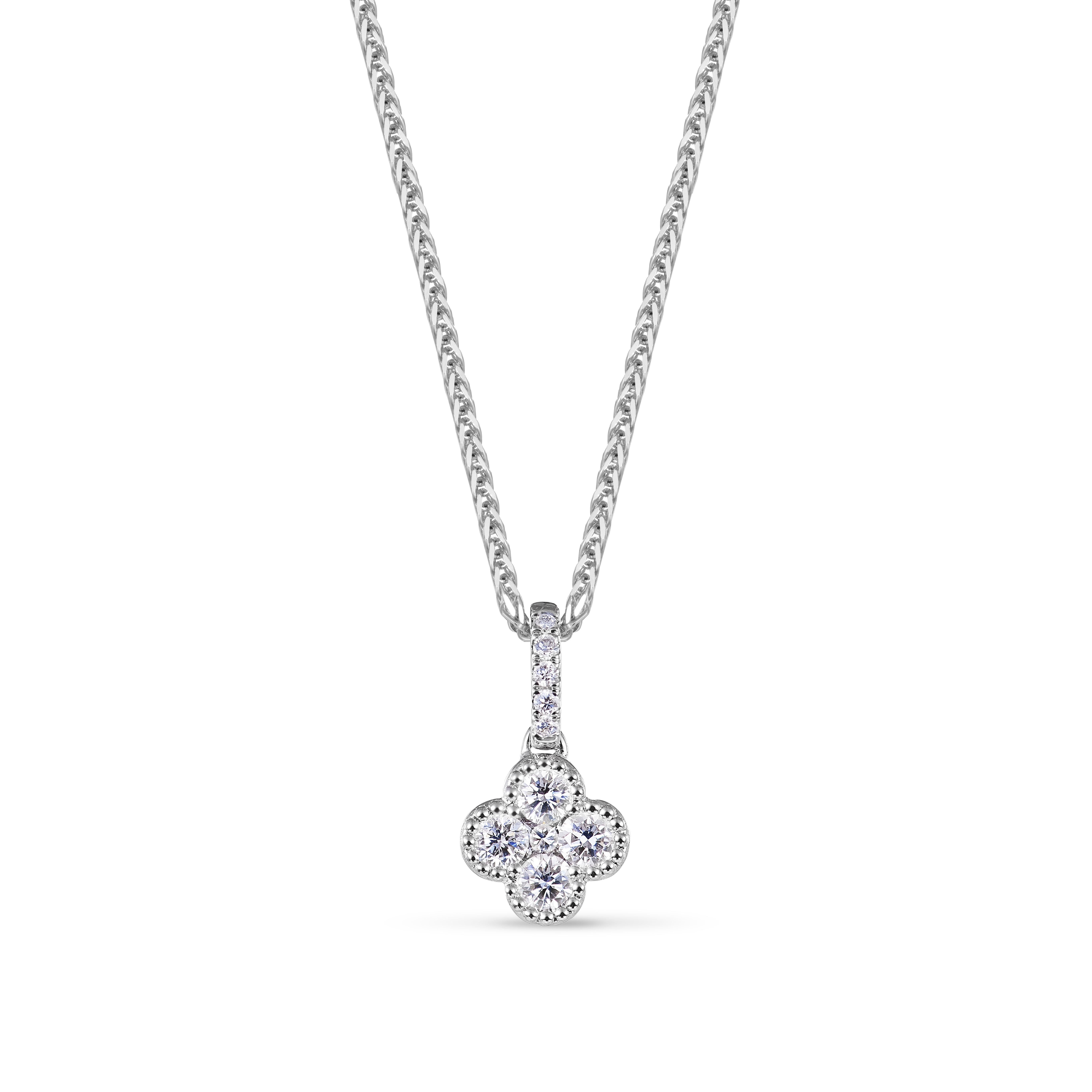 The Spotlight Collection 18K White Gold Diamond Pendant