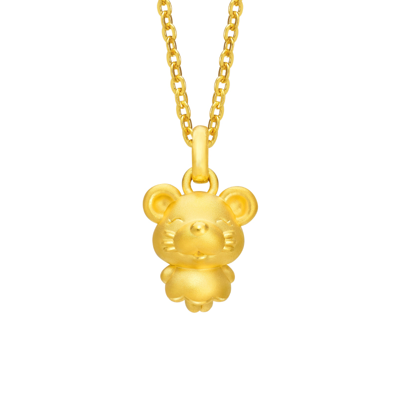 Fine Gold Rat Pendant