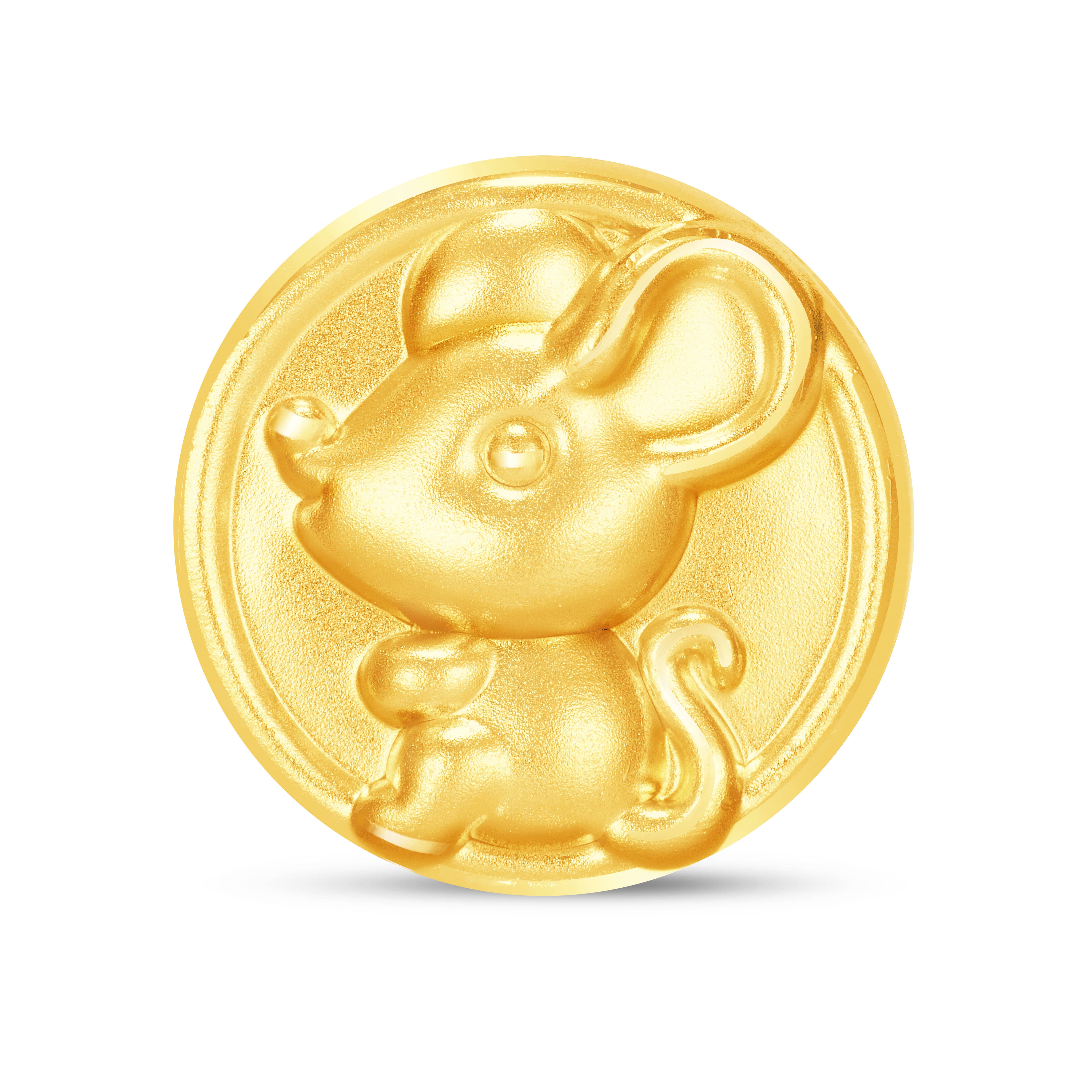 Rat - Fine Gold Charm