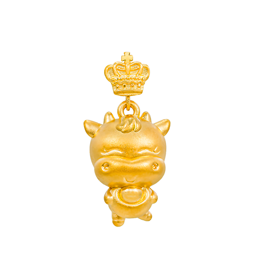 Fine Gold Ox Pendant - Ingot