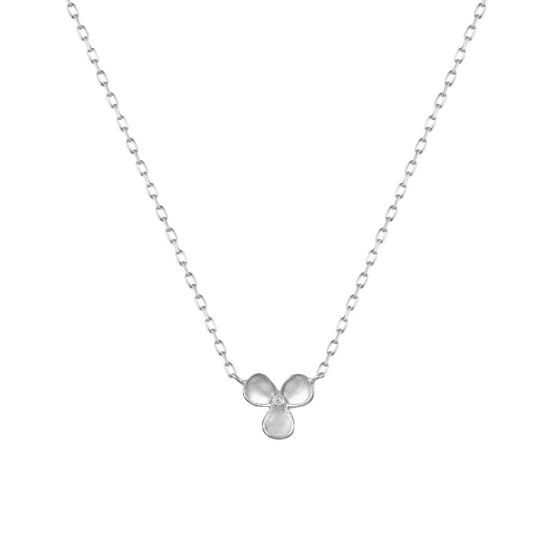 18K Rose Gold/ 18K White Gold Diamond Necklace